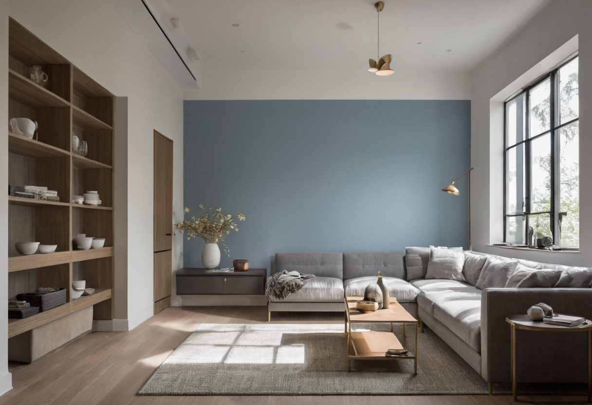 How does north-facing daylight affect interior paint colours