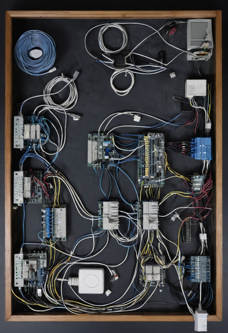 Network segregation diagram for owner, guest, controls and security systems